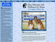 Tablet Screenshot of dogmassageandwellness.com
